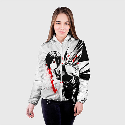 Женская куртка ТОУКА TOKYO GHOUL / 3D-Белый – фото 4