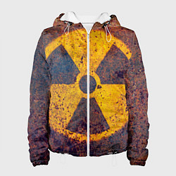 Куртка с капюшоном женская Радиактивно!, цвет: 3D-белый