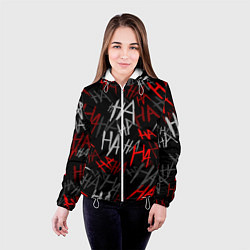 Куртка с капюшоном женская HA HA HA, цвет: 3D-белый — фото 2