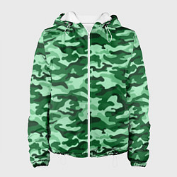 Женская куртка Зеленый монохромный камуфляж