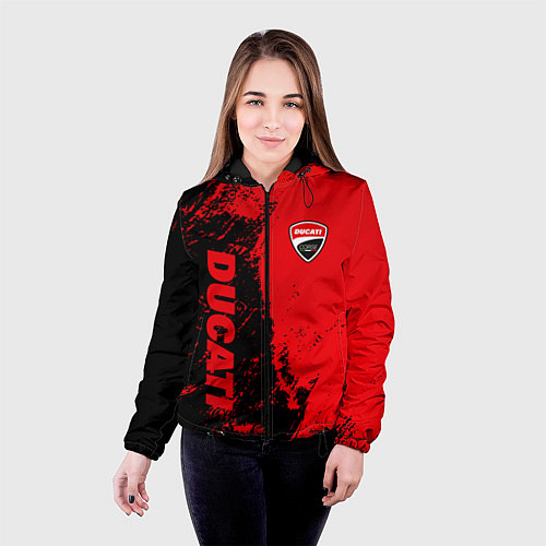 Женская куртка DUCATI КРАСНО ЧЕРНЫЙ / 3D-Черный – фото 4