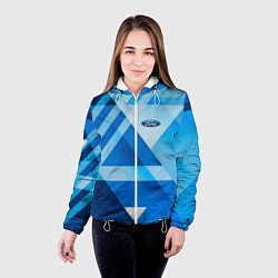 Куртка с капюшоном женская Ford abstraction, цвет: 3D-белый — фото 2