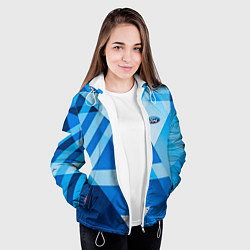 Куртка с капюшоном женская Ford abstraction, цвет: 3D-белый — фото 2