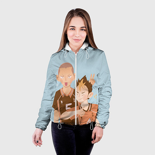 Женская куртка Рюноскэ и Ю / 3D-Белый – фото 4