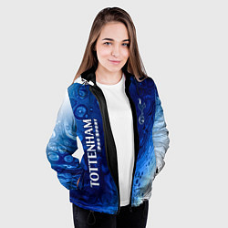 Куртка с капюшоном женская ТОТТЕНХЭМ Pro Sport - Разводы, цвет: 3D-черный — фото 2