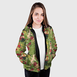 Куртка с капюшоном женская Япония-Китай Сюжет, цвет: 3D-черный — фото 2