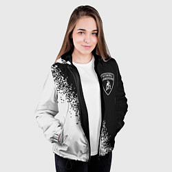 Куртка с капюшоном женская ЛАМБОРГИНИ Спрей, цвет: 3D-черный — фото 2