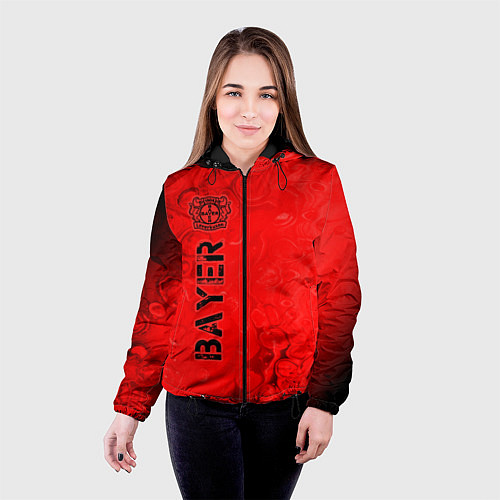 Женская куртка БАЙЕР Bayer Разводы / 3D-Черный – фото 4