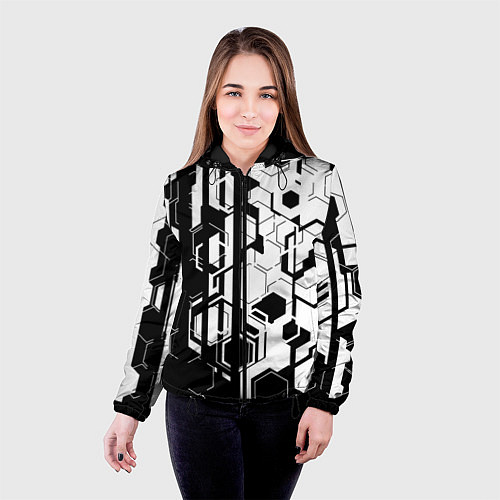 Женская куртка Шесть граней / 3D-Черный – фото 4