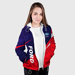 Куртка с капюшоном женская ФОРД FORD, цвет: 3D-белый — фото 2