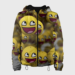 Куртка с капюшоном женская Смаил - 3d, цвет: 3D-черный