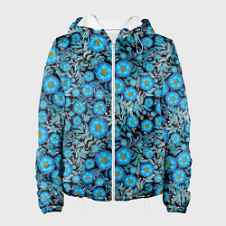 Женская куртка Поле синих цветов