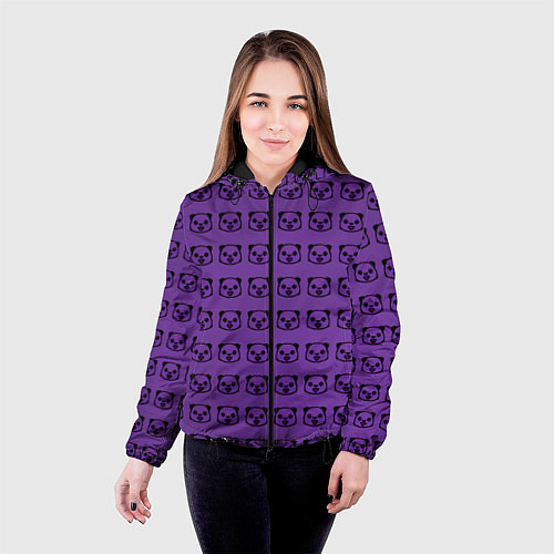 Женская куртка Purple Panda / 3D-Черный – фото 4