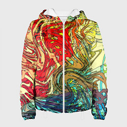 Женская куртка Хаотичные линии Abstract pattern