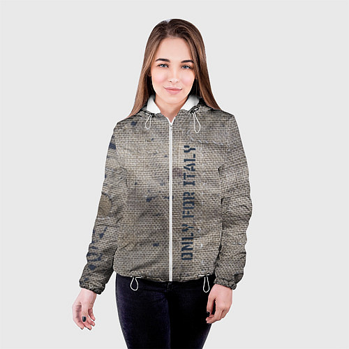 Женская куртка Only for Italy Мешковина Авангард Hype / 3D-Белый – фото 4