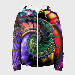 Женская куртка Красочная фрактальная спираль Colorful fractal spi