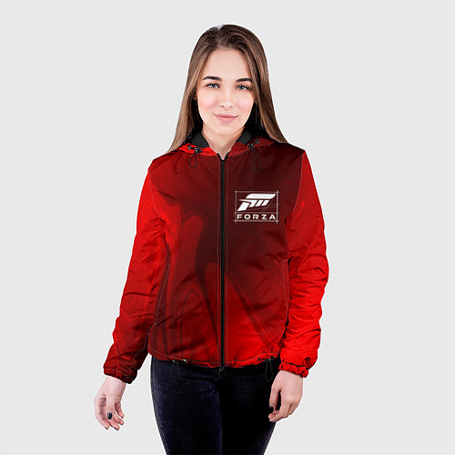 Женская куртка FORZA HORIZON - Арт / 3D-Черный – фото 4