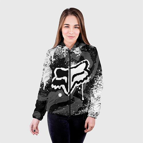 Женская куртка FOX RACING - МОТОКРОСС БРЫЗГИ / 3D-Черный – фото 4