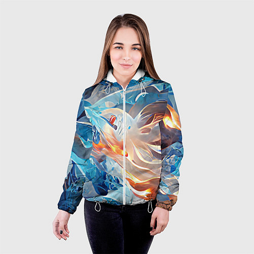 Женская куртка Ice & flame / 3D-Белый – фото 4