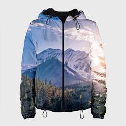 Женская куртка Горы Лес Солнце