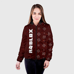 Куртка с капюшоном женская ROBLOX - Краска, цвет: 3D-черный — фото 2