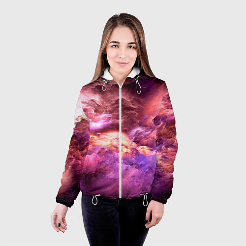 Женская куртка НЕБЕСНЫЙ УРАГАН / 3D-Белый – фото 4