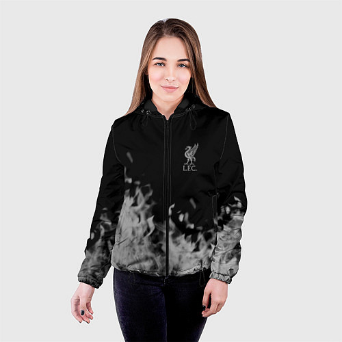 Женская куртка Liverpool Серое пламя / 3D-Черный – фото 4