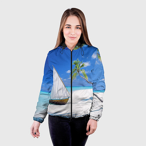 Женская куртка Island of hawaii / 3D-Черный – фото 4