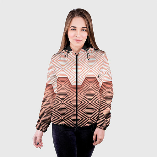Женская куртка Hexagon Minimal / 3D-Черный – фото 4