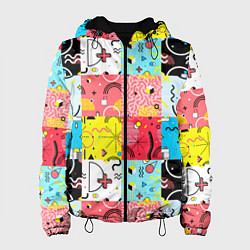 Женская куртка COLORED GEOMETRIC SHAPES