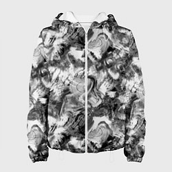 Женская куртка Абстрактный в серых тонах фон с головой рыбы