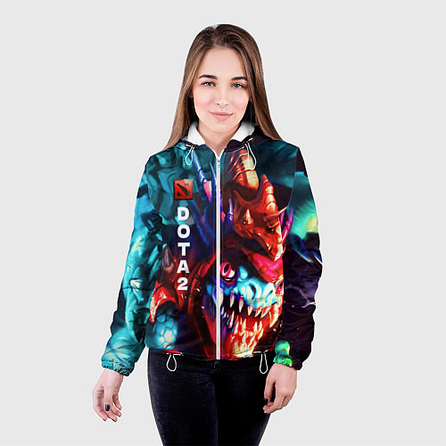 Женская куртка Dota 2 SLARK / 3D-Белый – фото 4