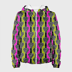 Женская куртка Striped multicolored pattern Сердце
