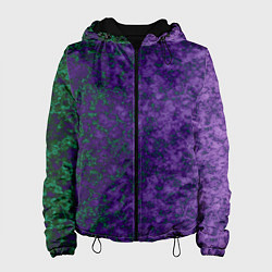 Женская куртка Marble texture purple green color