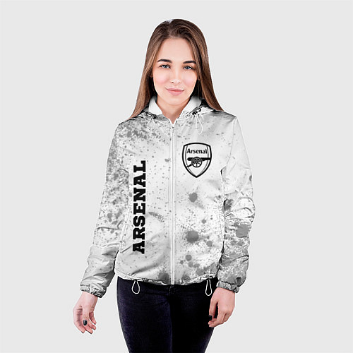 Женская куртка Arsenal Sport на светлом фоне / 3D-Белый – фото 4