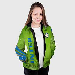 Куртка с капюшоном женская Inter Поле, цвет: 3D-черный — фото 2