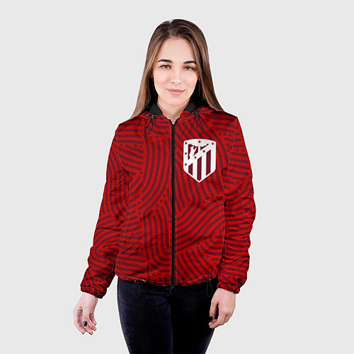 Женская куртка Atletico Madrid отпечатки / 3D-Черный – фото 4