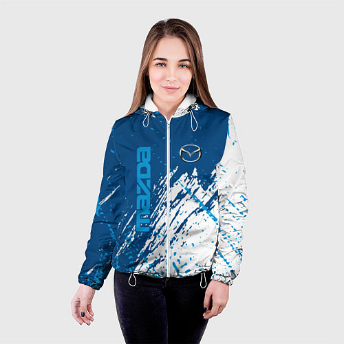 Женская куртка Mazda - краска / 3D-Белый – фото 4