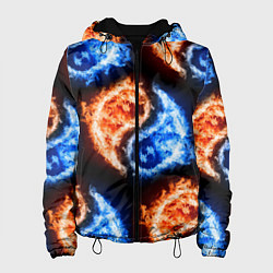 Женская куртка Инь - янь, огонь - вода, паттерн