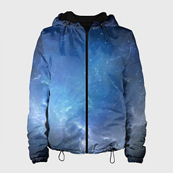 Куртка с капюшоном женская Холодное космическое молчание, цвет: 3D-черный