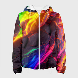 Женская куртка Neon rainbow lava