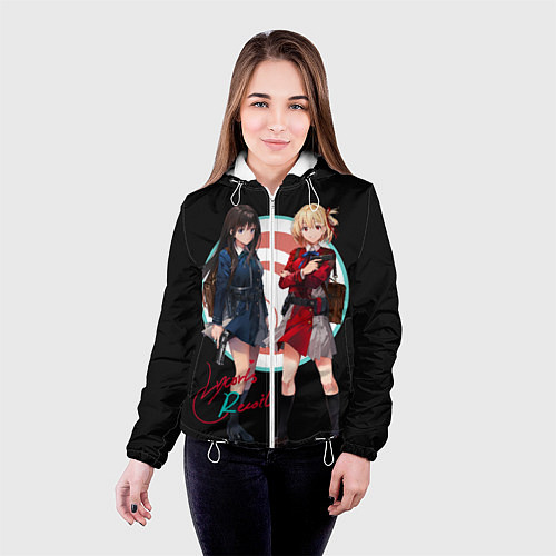 Женская куртка Тисато Нисикиги - Lycoris Recoil / 3D-Белый – фото 4