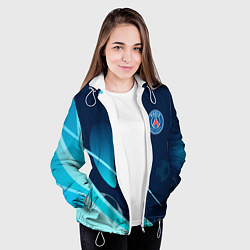 Куртка с капюшоном женская Фк псж абстракция, цвет: 3D-белый — фото 2