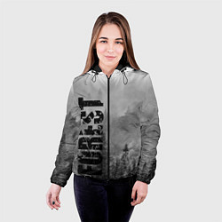 Куртка с капюшоном женская Gray Forest, цвет: 3D-черный — фото 2