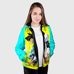 Куртка с капюшоном женская Команда раннеров, цвет: 3D-черный — фото 2