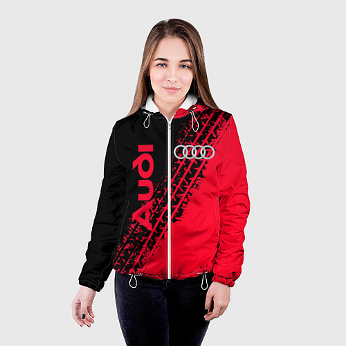Женская куртка Audi / 3D-Белый – фото 4