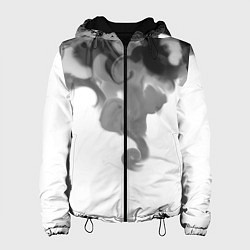 Куртка с капюшоном женская Тёмный дым, цвет: 3D-черный