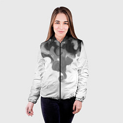 Куртка с капюшоном женская Тёмный дым, цвет: 3D-черный — фото 2