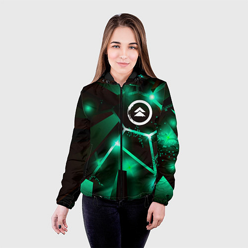 Женская куртка Ghost of Tsushima разлом плит / 3D-Черный – фото 4