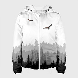 Женская куртка Птицы над лесом